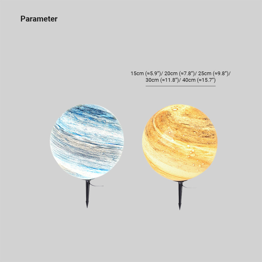 Ray Decorativa Planeta Metal Acrílico Lámpara De Pie Exterior