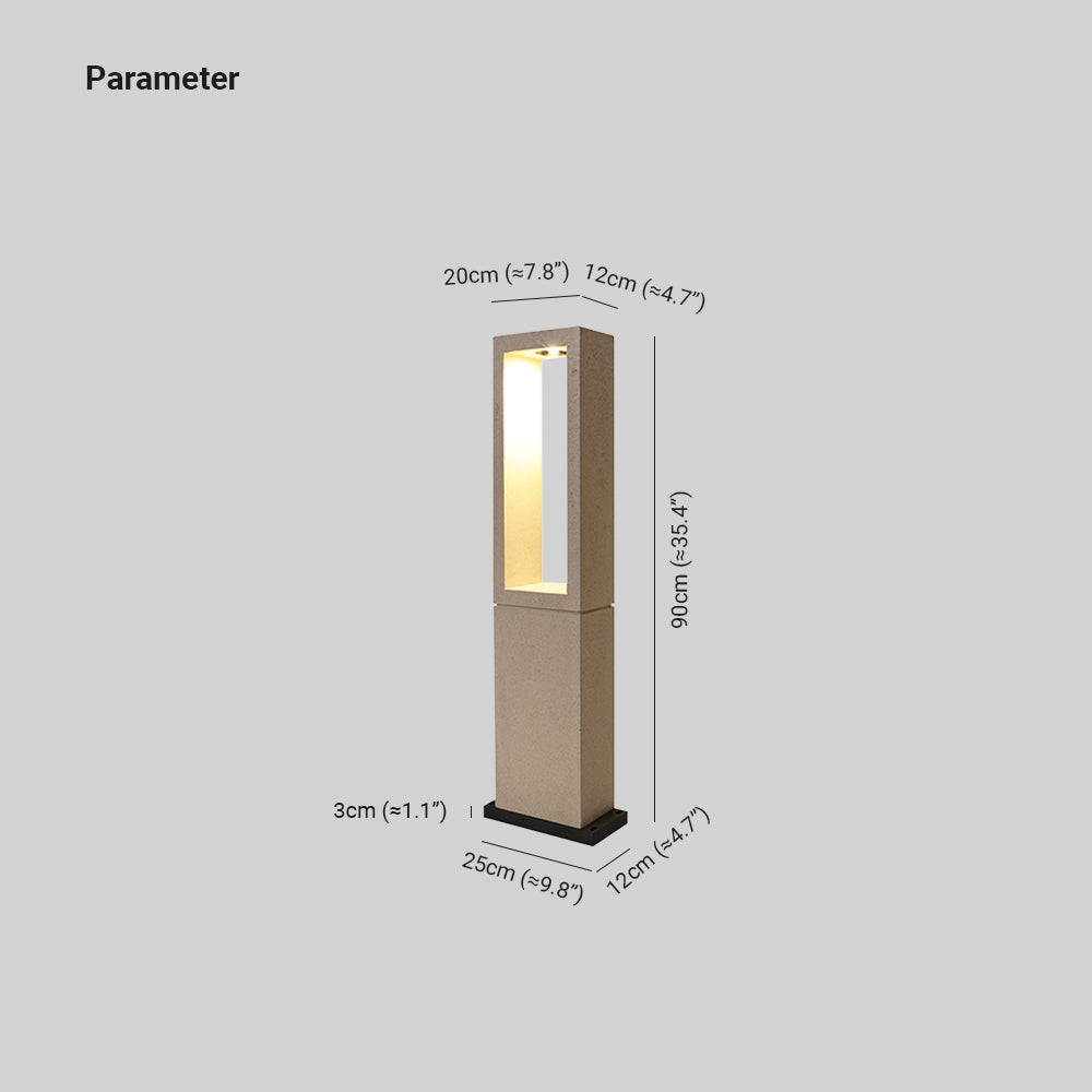 Ray Moderna Lámpara de Pie Exterior Metal Patio
