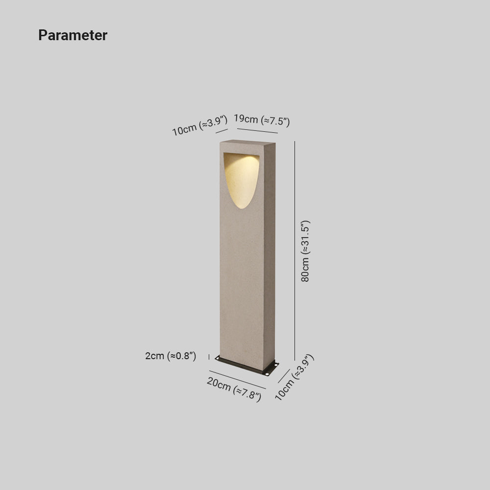 Ray Moderna Lámpara de Pie Exterior Metal Patio Jardín
