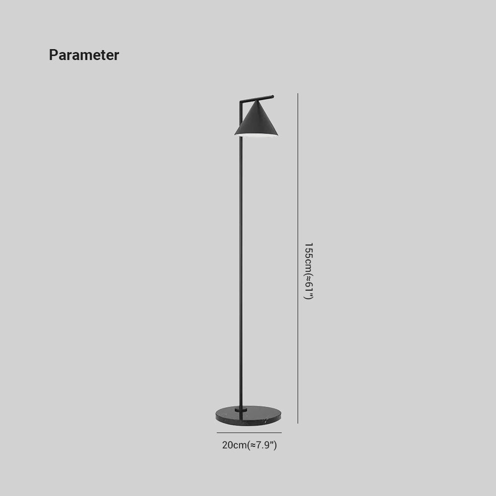 Mira Moderna Simple Metal Lámpara de Pie Negra/Dorada