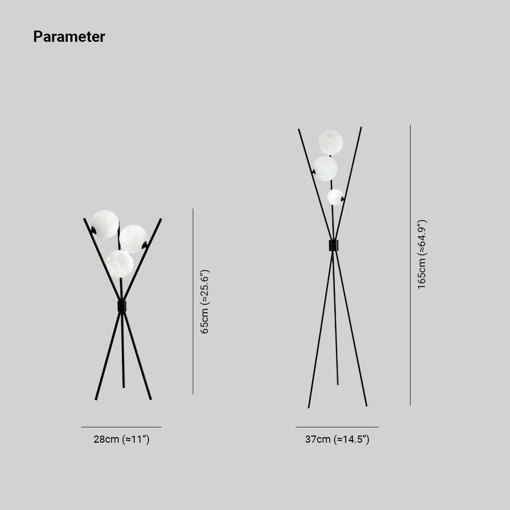 Mira Moderna Minimalista Metal Lámpara de Pie Negra