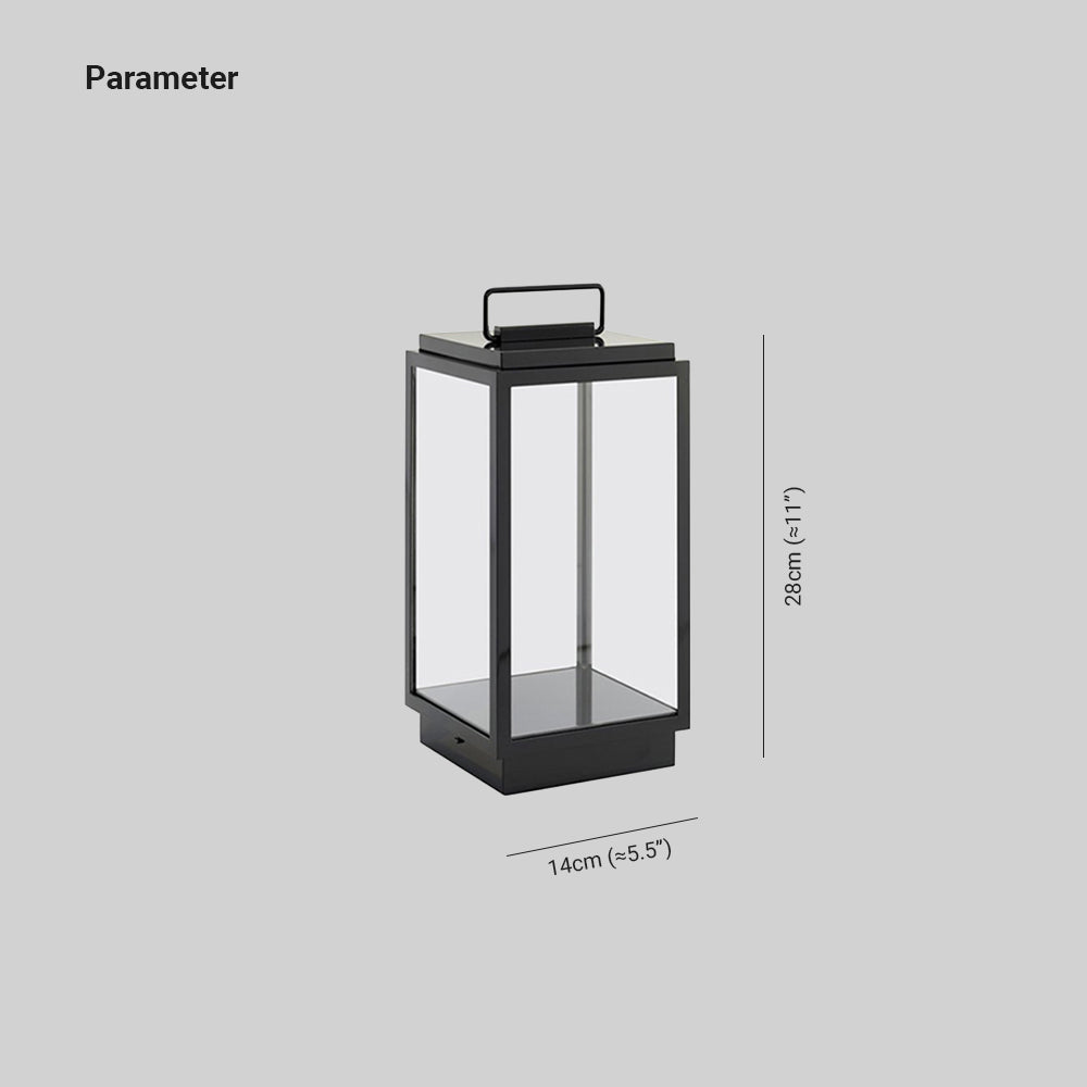Ray Minimalista Rectangular Cable Lámpara De Pie Exterior