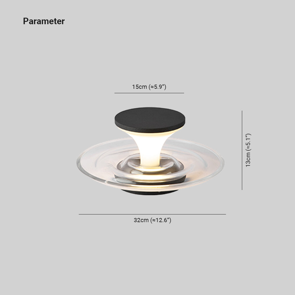 Ray Moderna Geométrica Metal Lámpara Exterior Bajo El Agua