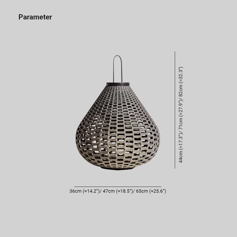 Ray Retro Lámpara de Pie Exterior Farol Metal Patio