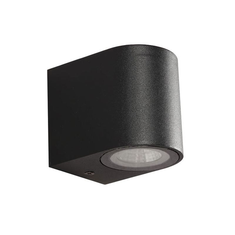 Ray Minimalista Rectangular Metal/Vidrio Aplique de Pared Negro