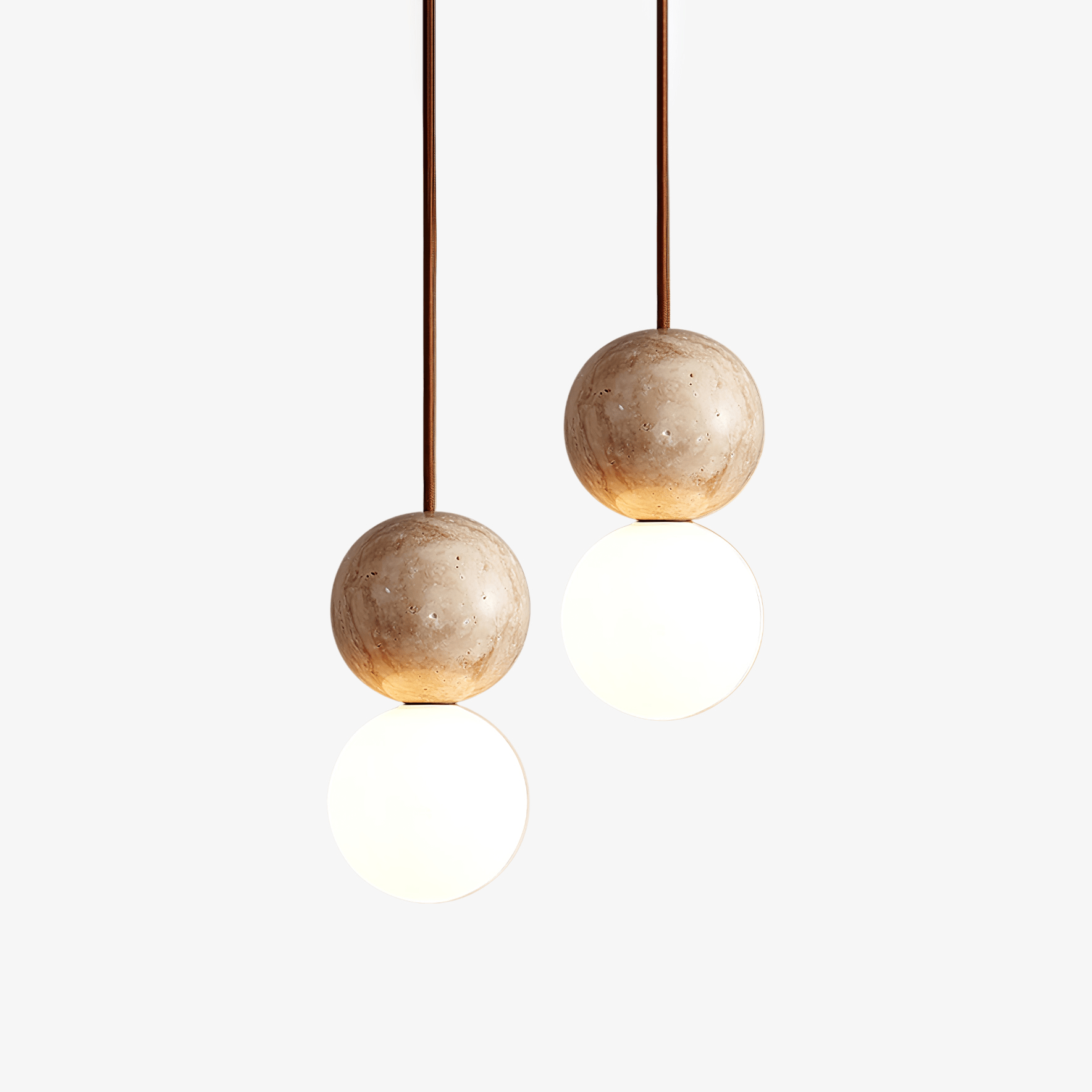 Luna Travertine Pendant Light - Letslighting