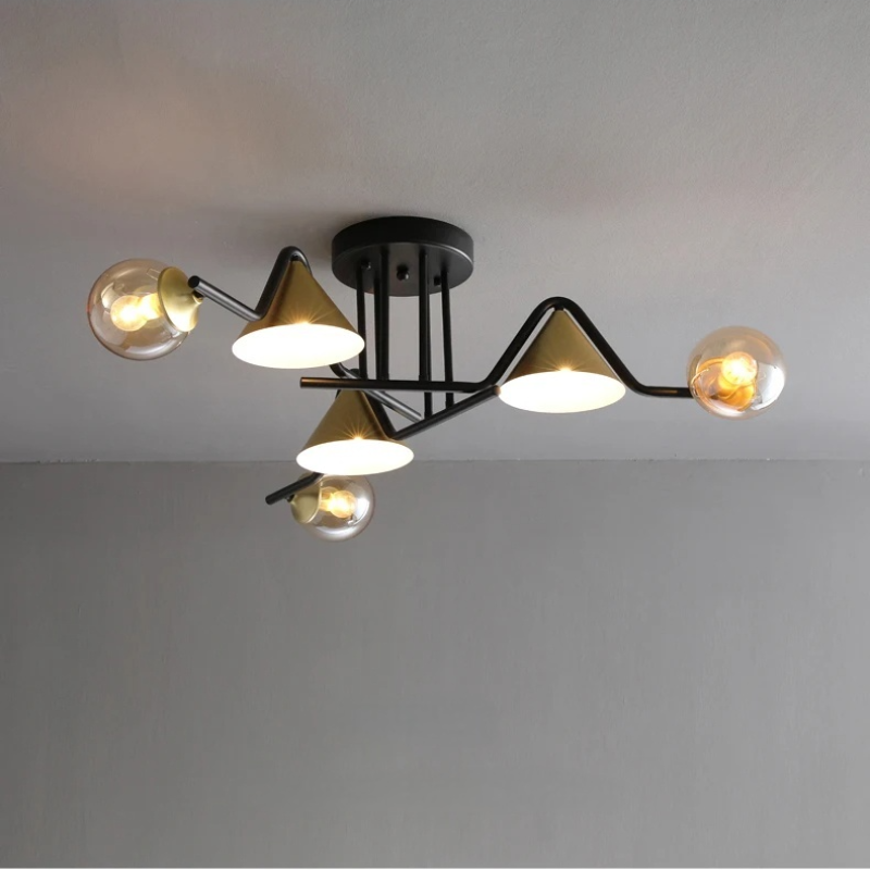 Arisha Inusual LED Lámpara de Techo Metal/Vidrio Dormitorio/Salón