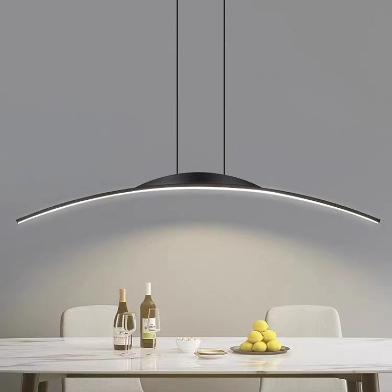 Arisha Minimalista Lineal Metal Lámpara Colgante Negra/Dorada