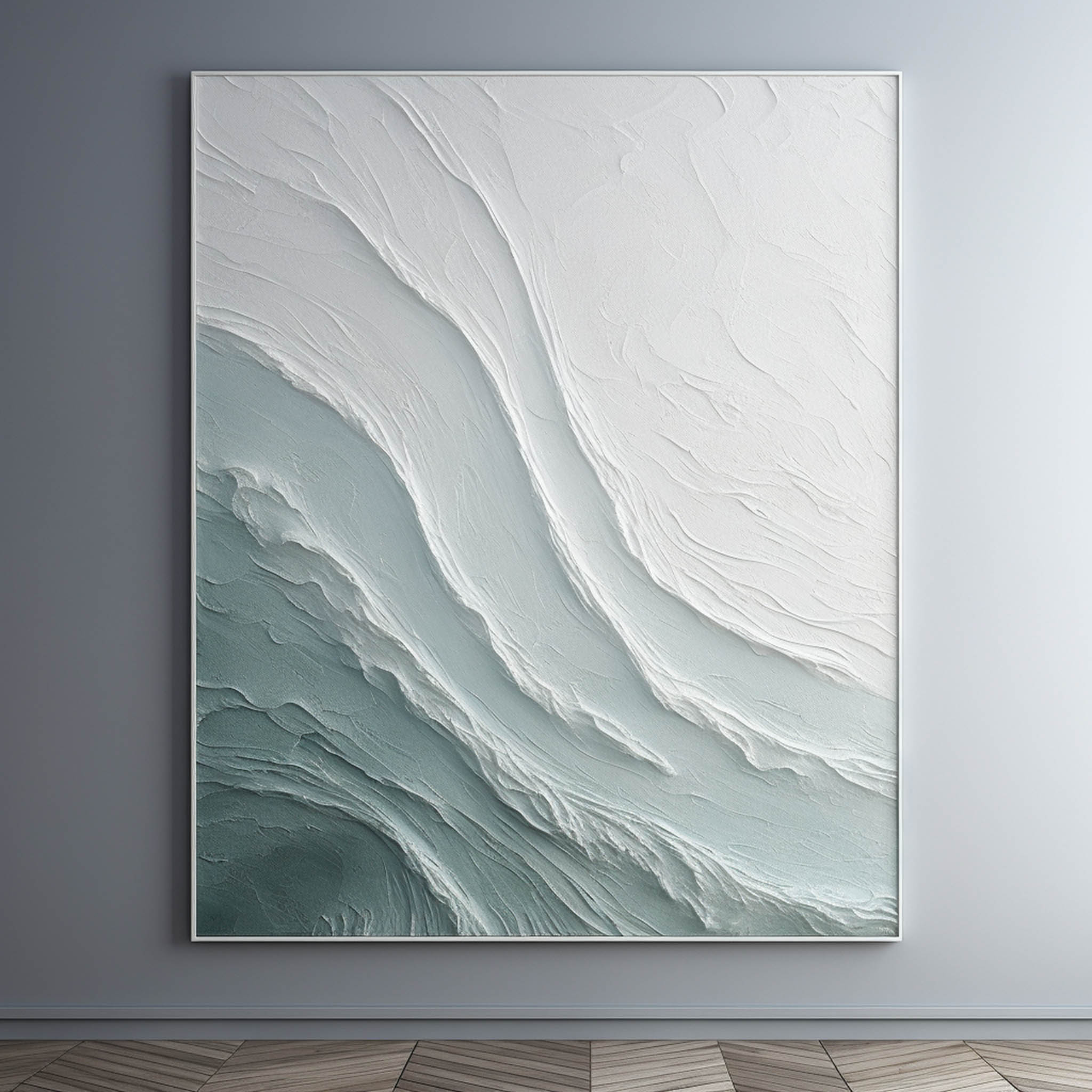 Wavy Arte Mural con Textura de Yeso - Letslighting