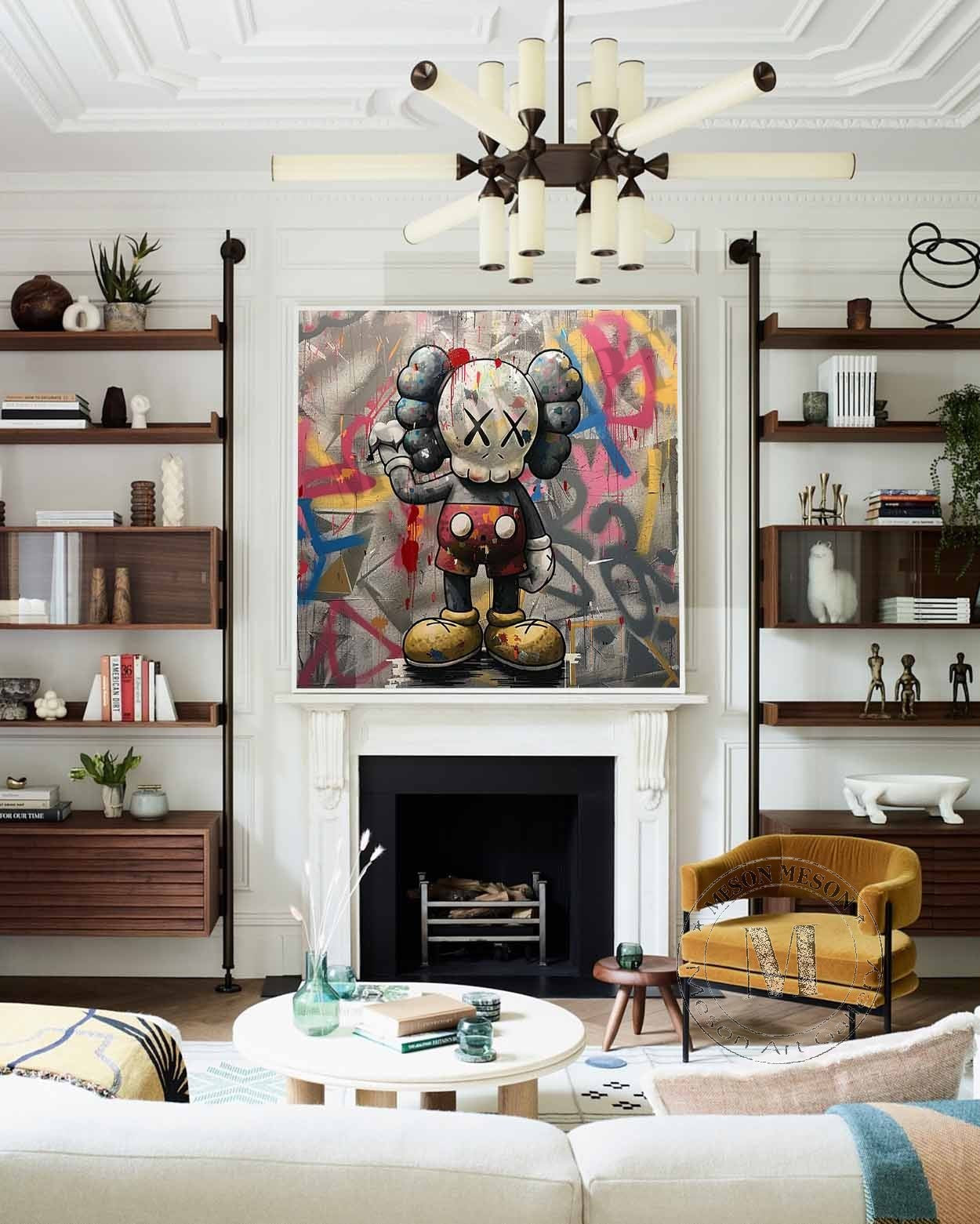 Kaws Arte de Grafiti Abstracto - Letslighting