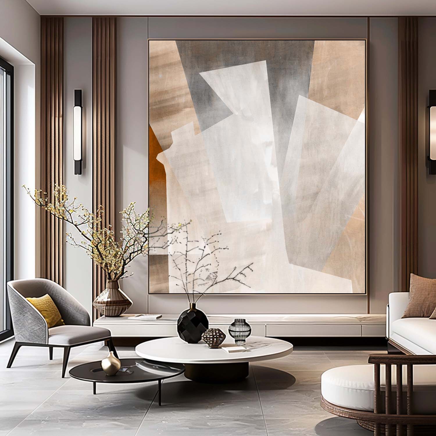 Elin Minimalista Contemporáneo Arte Mural - Letslighting