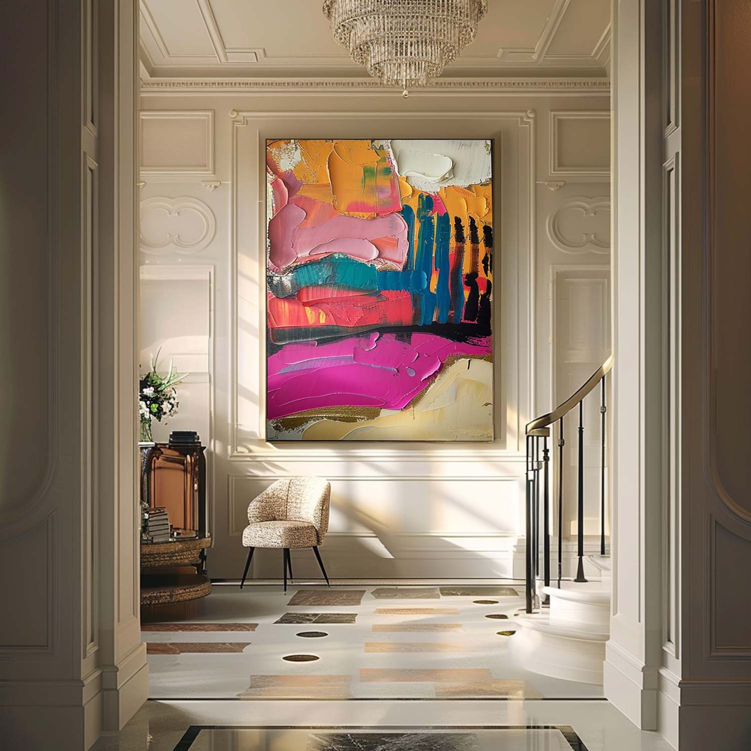 Iris Arte Mural Colorido - Letslighting