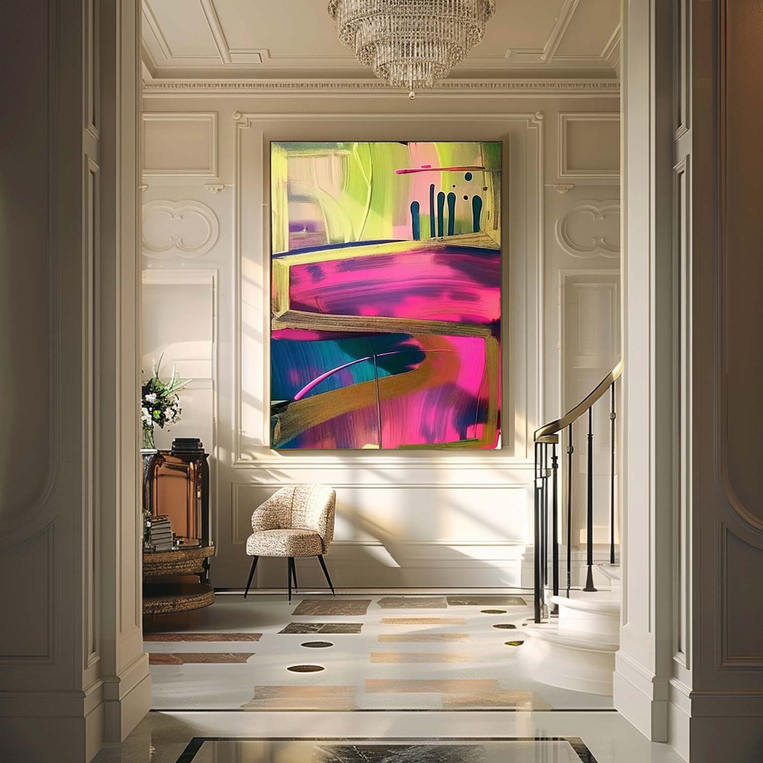 Ruby Colorido Arte Mural - Letslighting