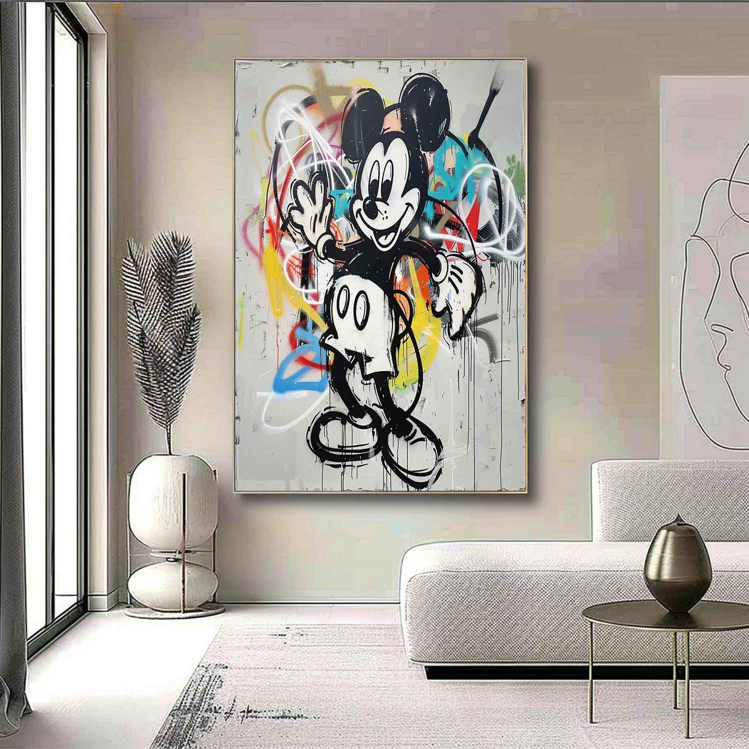 Jax Abstracto Grafiti Arte Mural - Letslighting