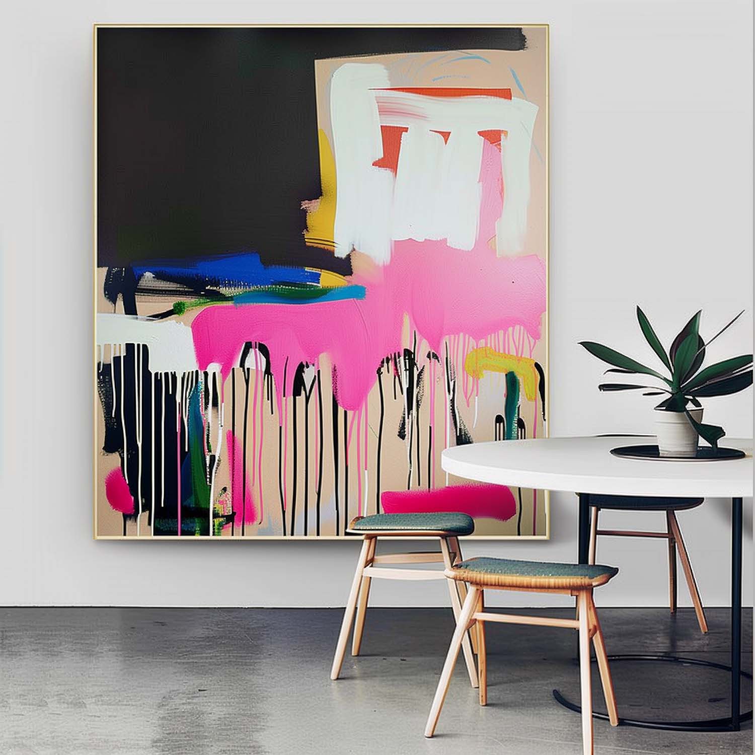 Cosmo Colorida Pintura Arte Mural - Letslighting