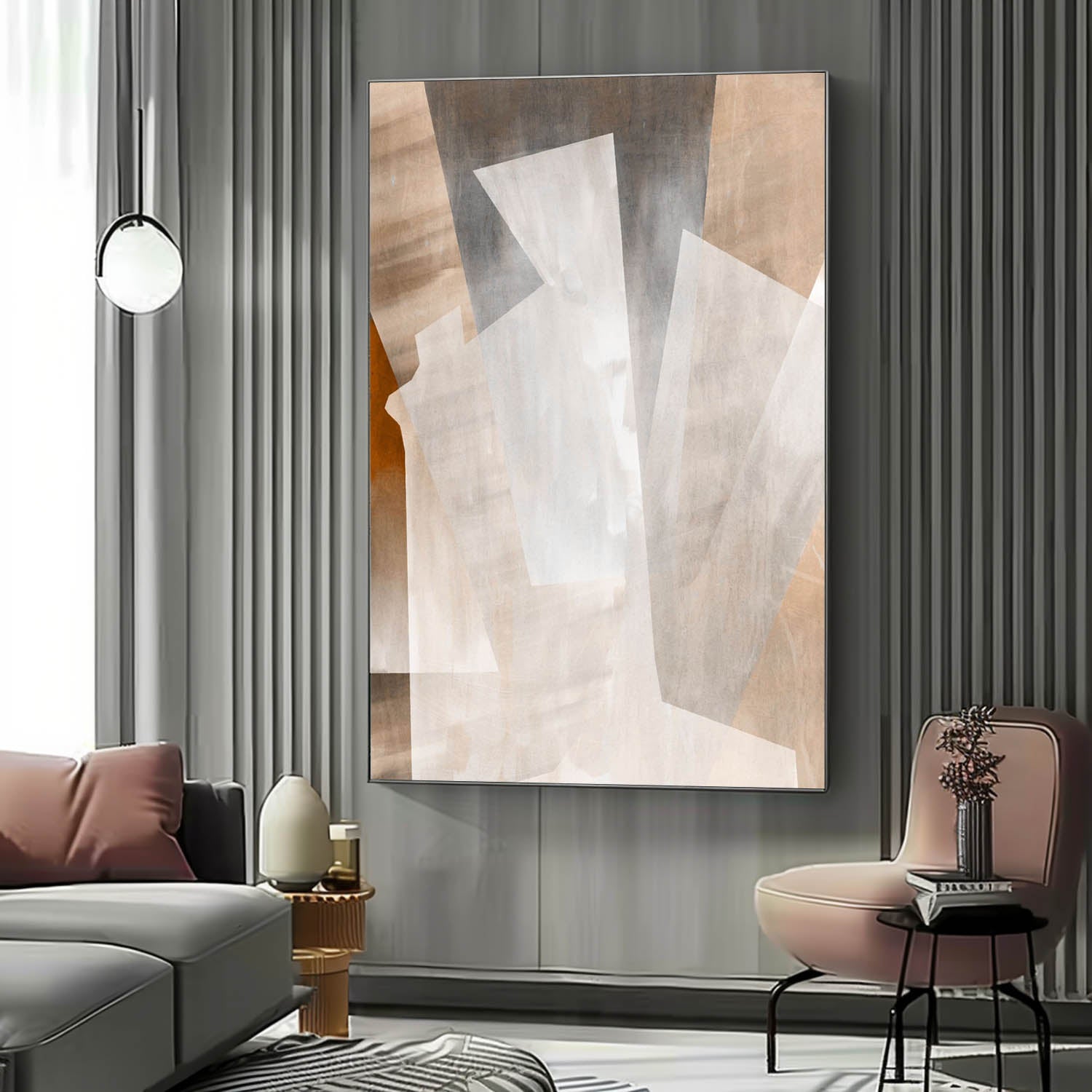 Elin Minimalista Contemporáneo Arte Mural - Letslighting