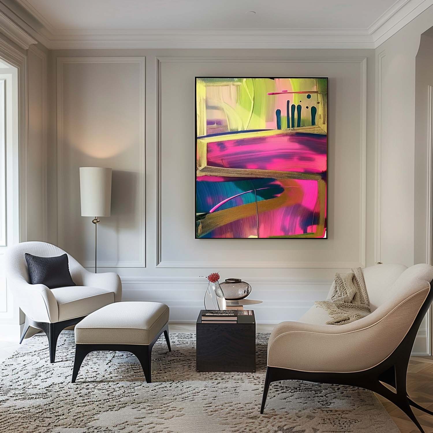 Ruby Colorido Arte Mural - Letslighting