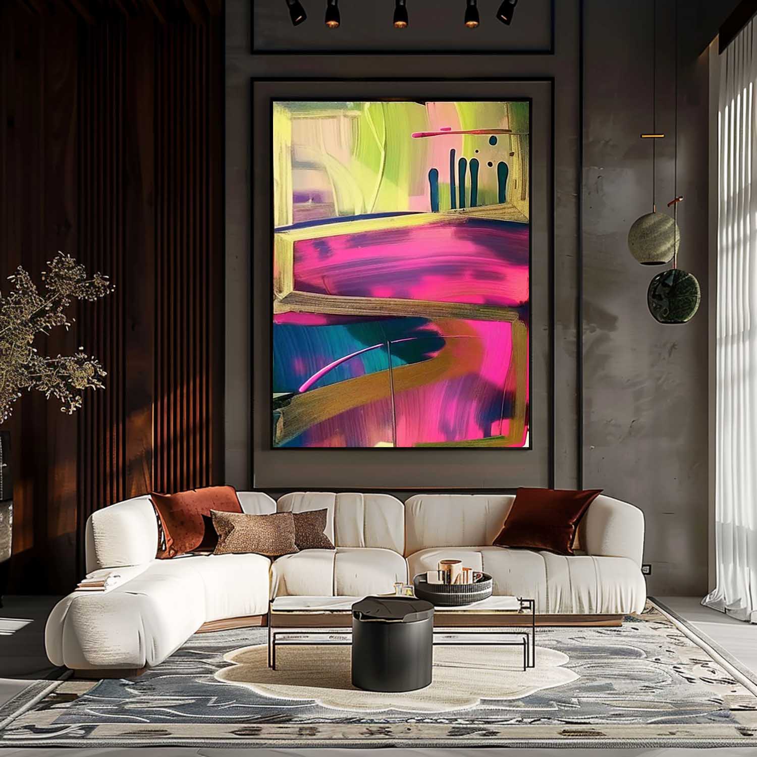 Ruby Colorido Arte Mural - Letslighting
