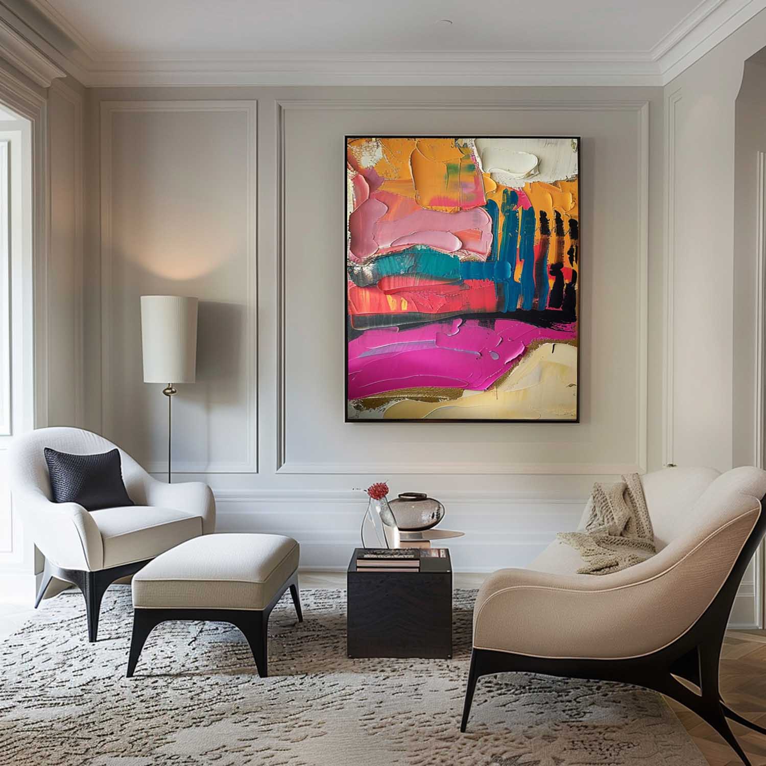 Iris Arte Mural Colorido - Letslighting