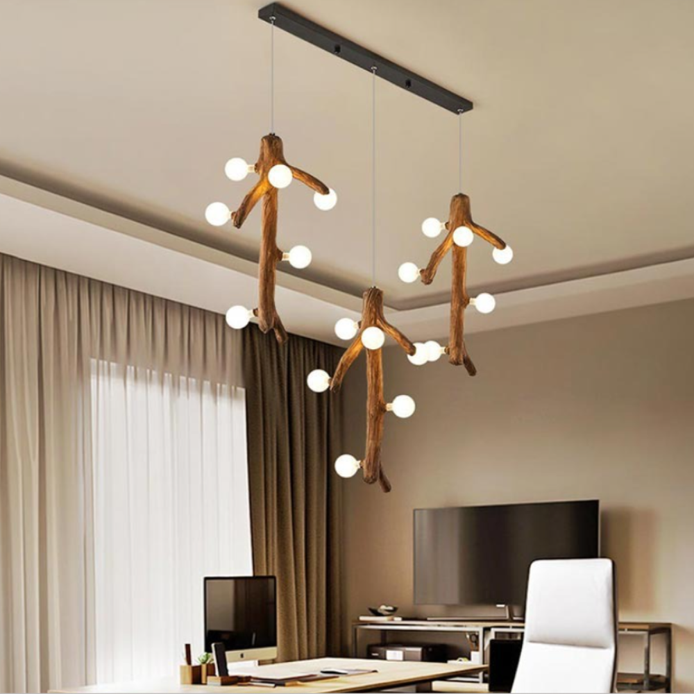 Epoch Nórdico LED Lámparas de Araña Madera Salón/Comedor/Dormitorio