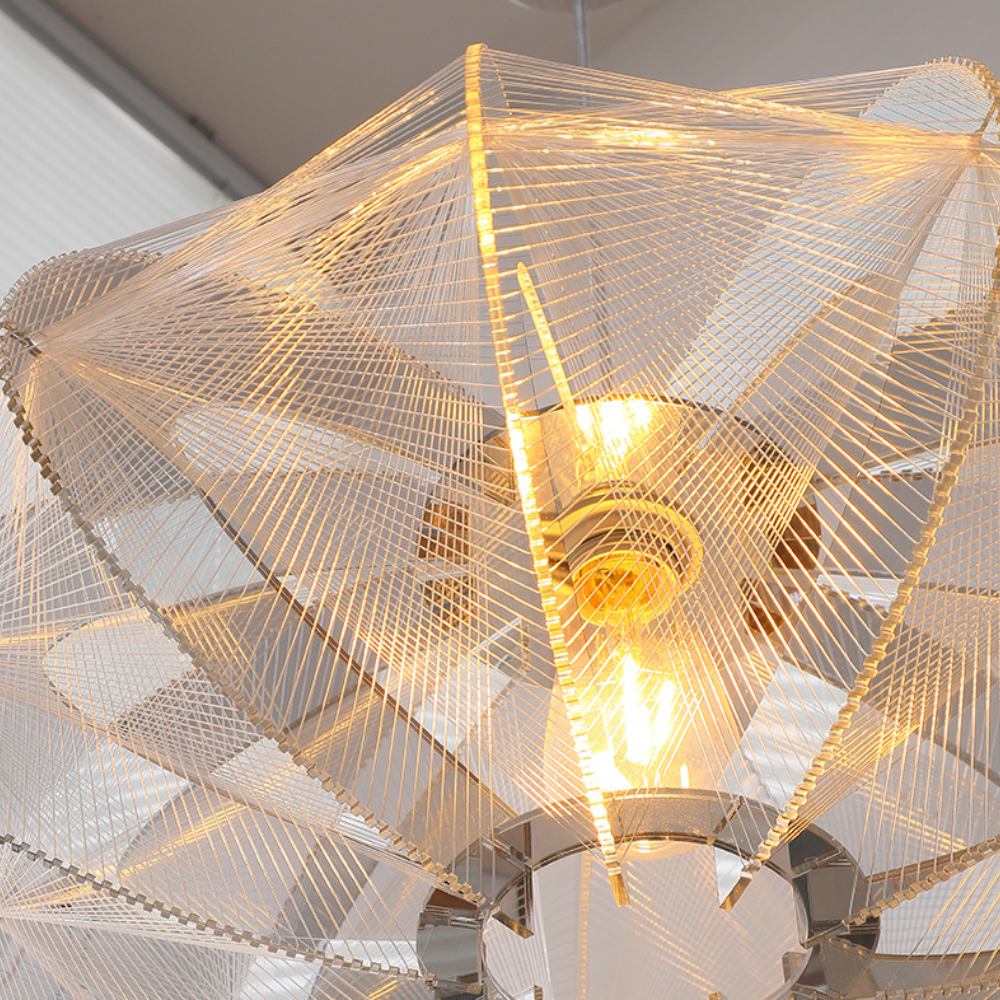 Arisha Moderno LED Lámpara colgante Blanco Metal/Acrílico Salón