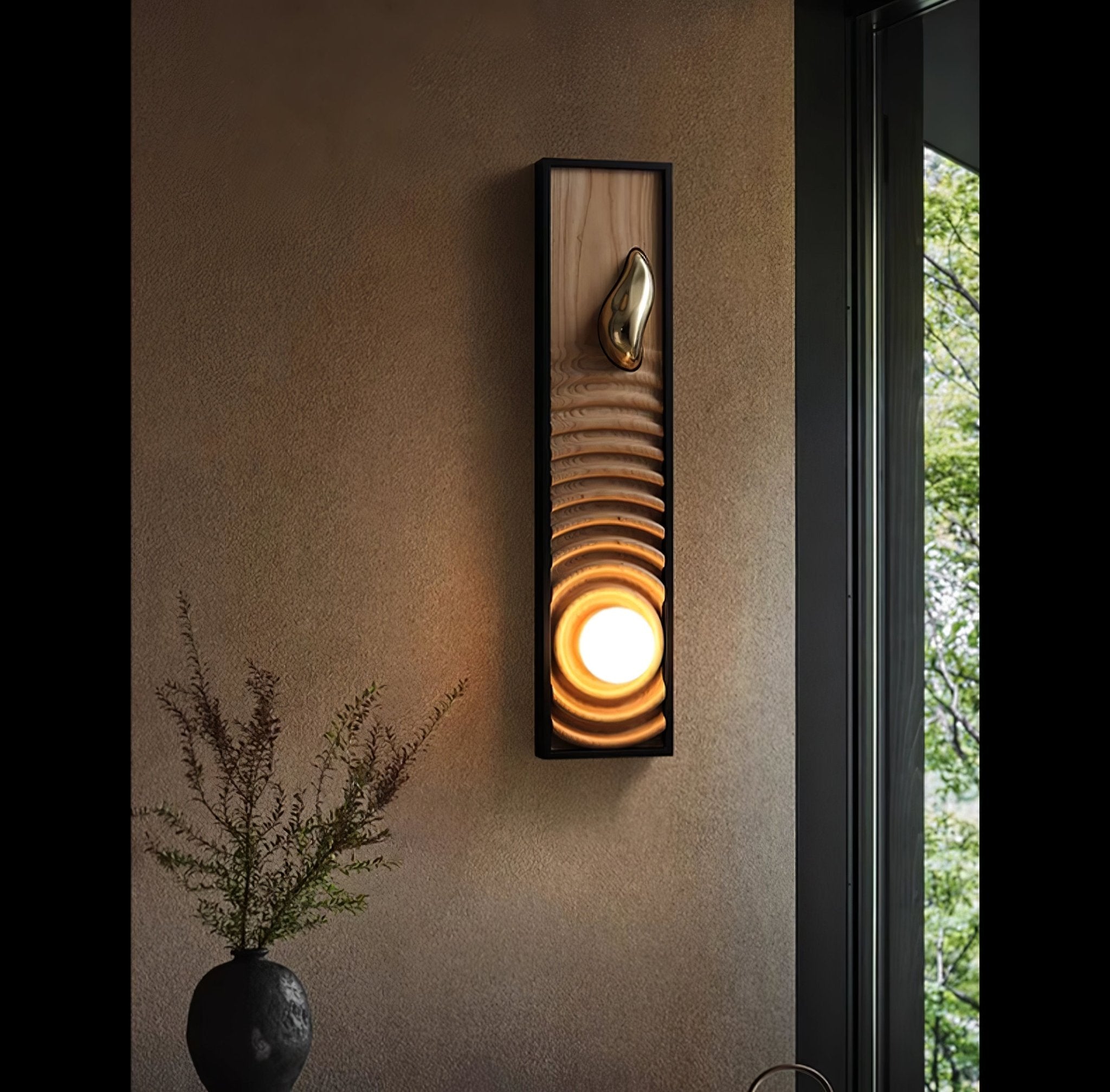 Caleb Vintage Wood Wall Lamp - Letslighting