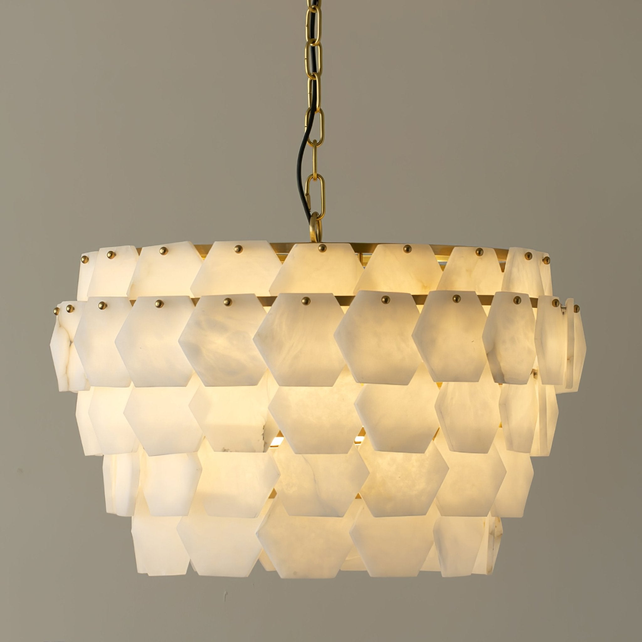 Evenaris Honeycomb Alabaster Chandelier - Letslighting