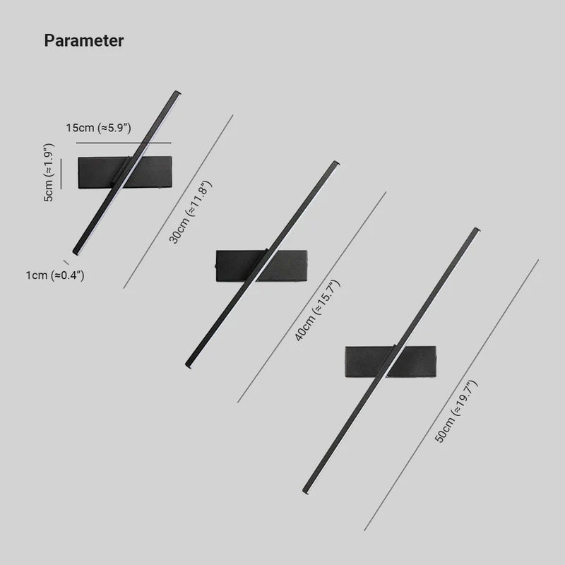 Arisha Moderno Aplique de Pared Giratorio Rectangular/Lineal Metal