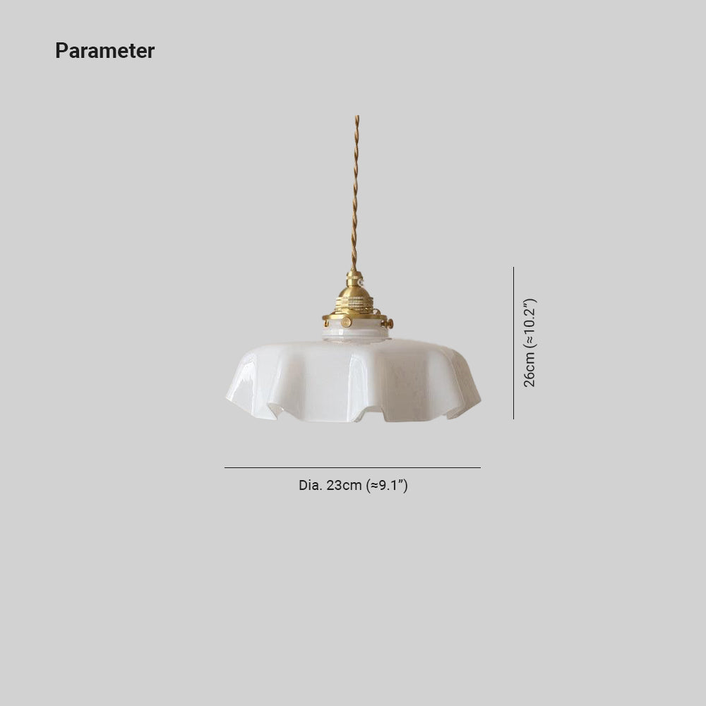 Valentina Vintage LED Simple Lámpara Colgante Vidrio/Madera/Metal Dormitorio