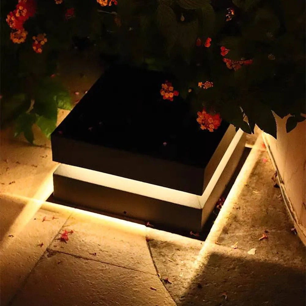 Ray Lámparas Solares de Exterior Metálicas Cóncavas