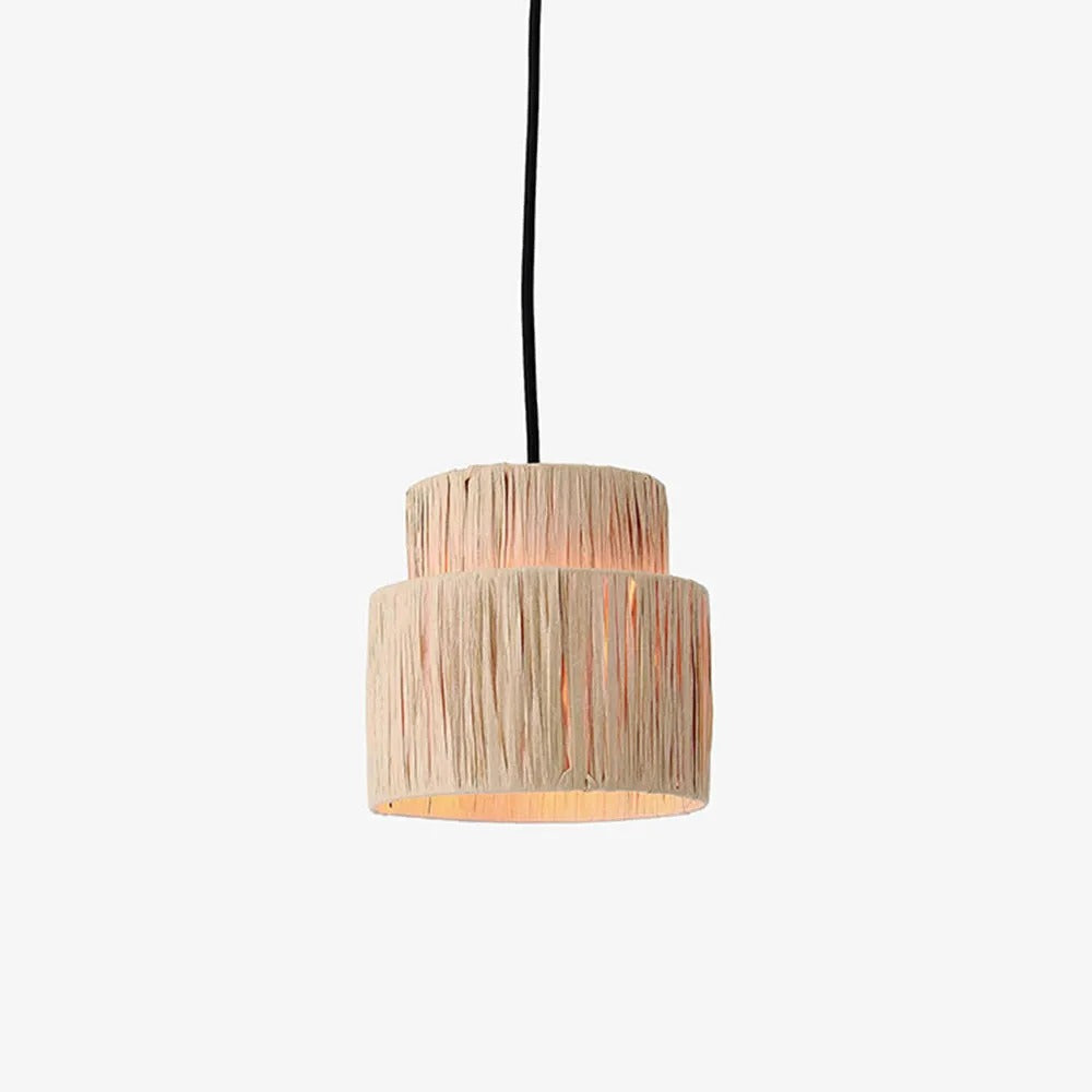 Hermes Rattan Pendant Light 3 Style