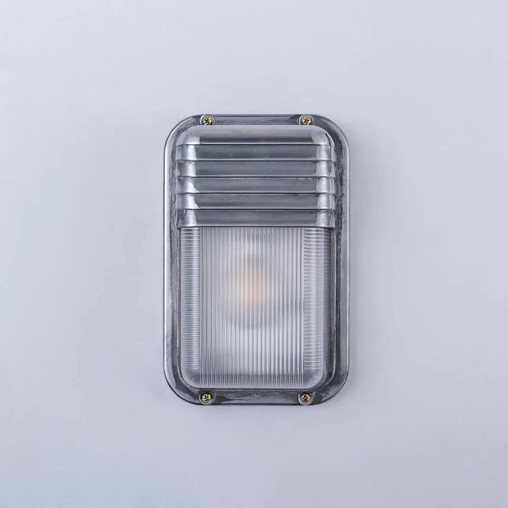 Ray Lámpara de Pared Geométrica de Metal y Vidrio para Exterior