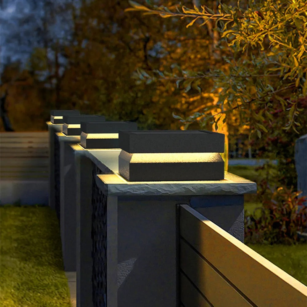 Ray Lámparas Solares de Exterior Metálicas Cóncavas