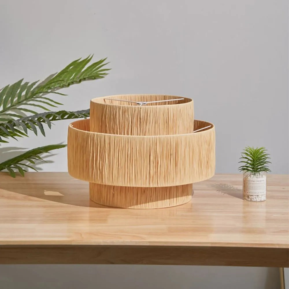 Hermes Rattan Pendant Light 3 Style