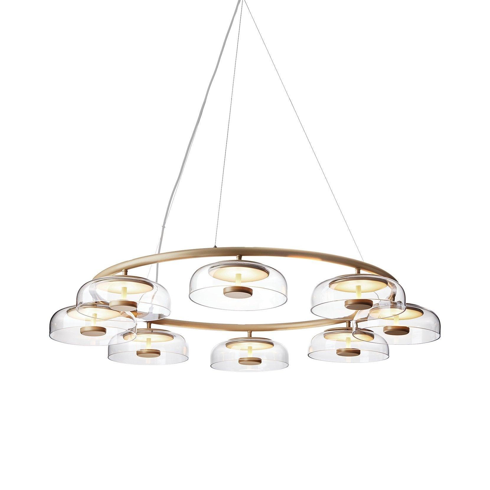 Aethera Circular Glass Chandelier - Letslighting