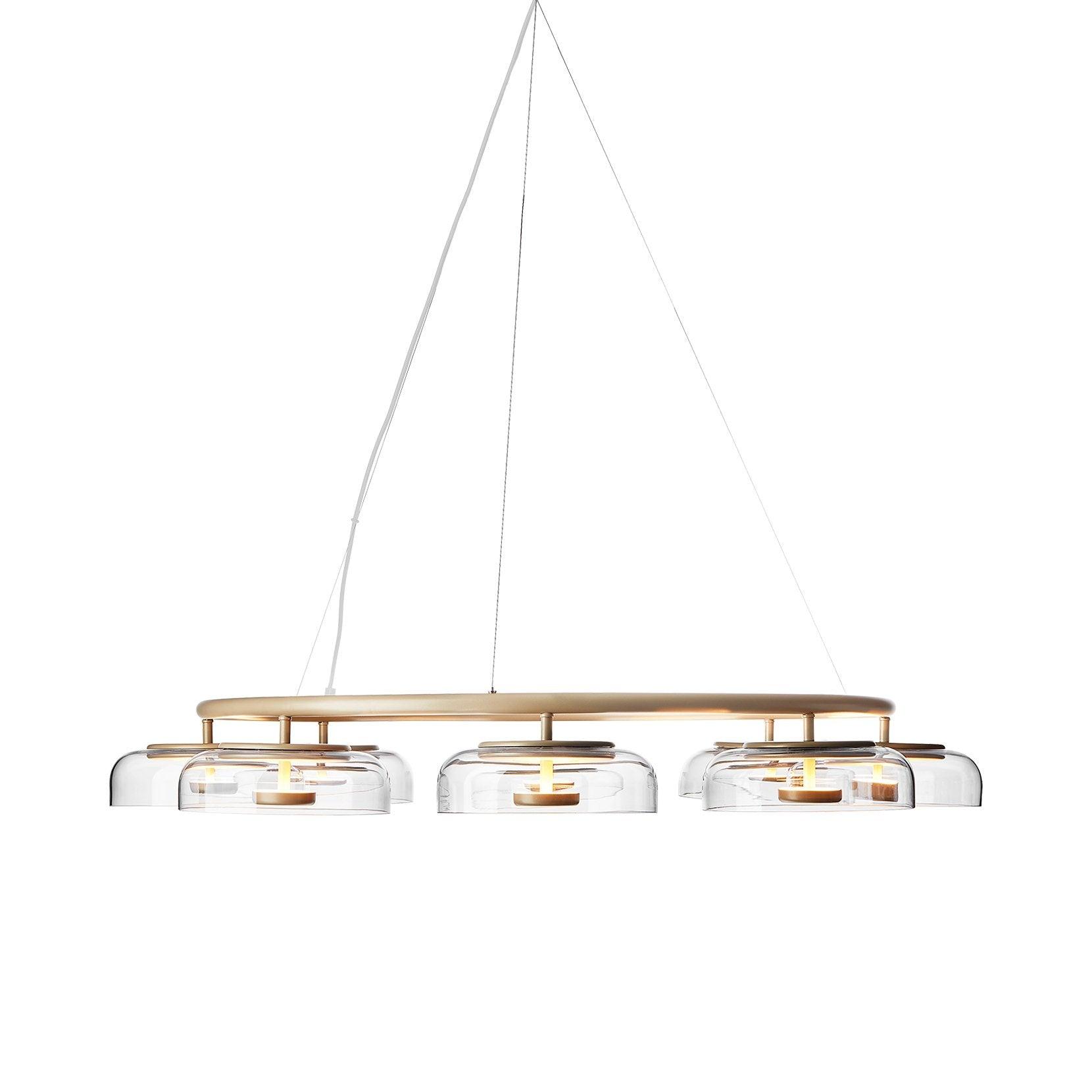 Aethera Circular Glass Chandelier - Letslighting