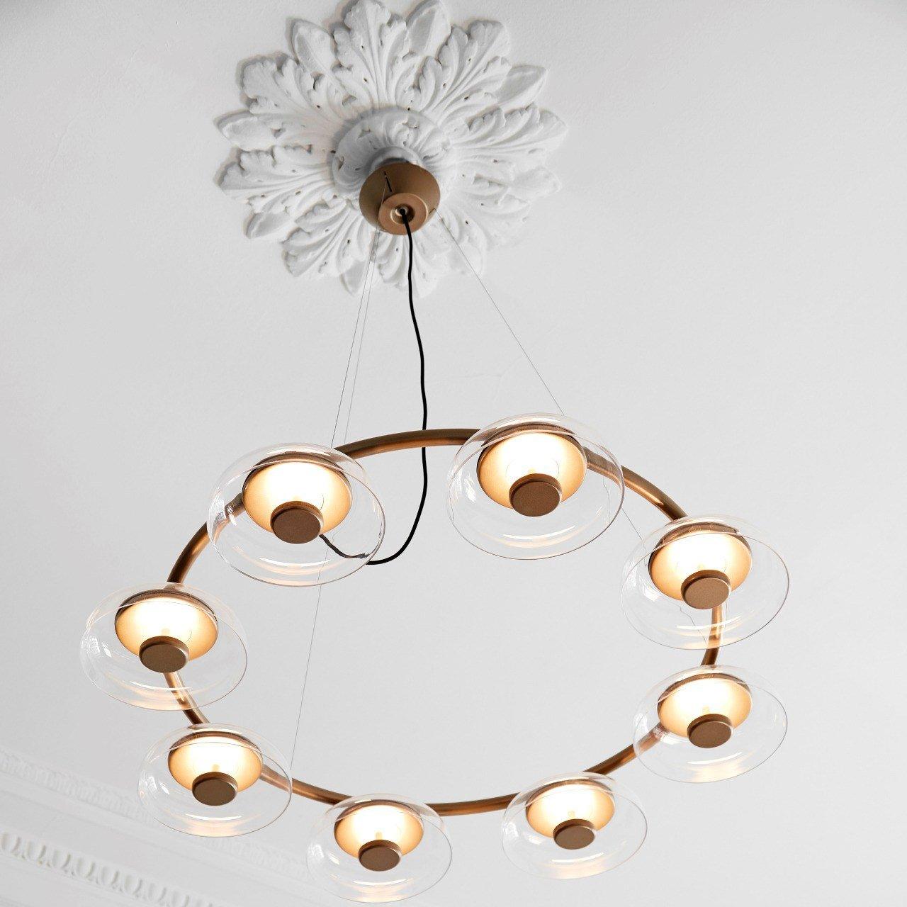 Aethera Circular Glass Chandelier - Letslighting