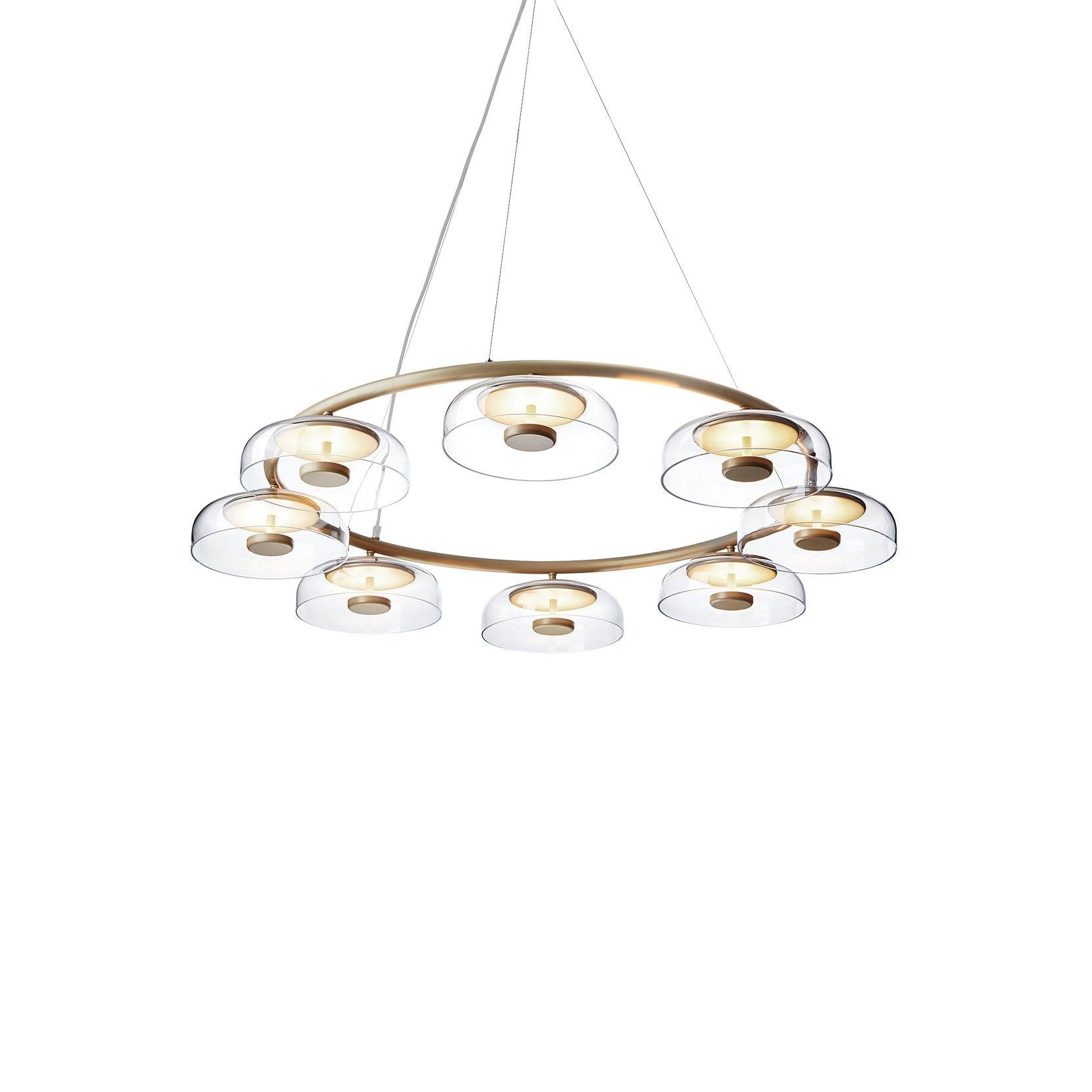 Aethera Circular Glass Chandelier - Letslighting