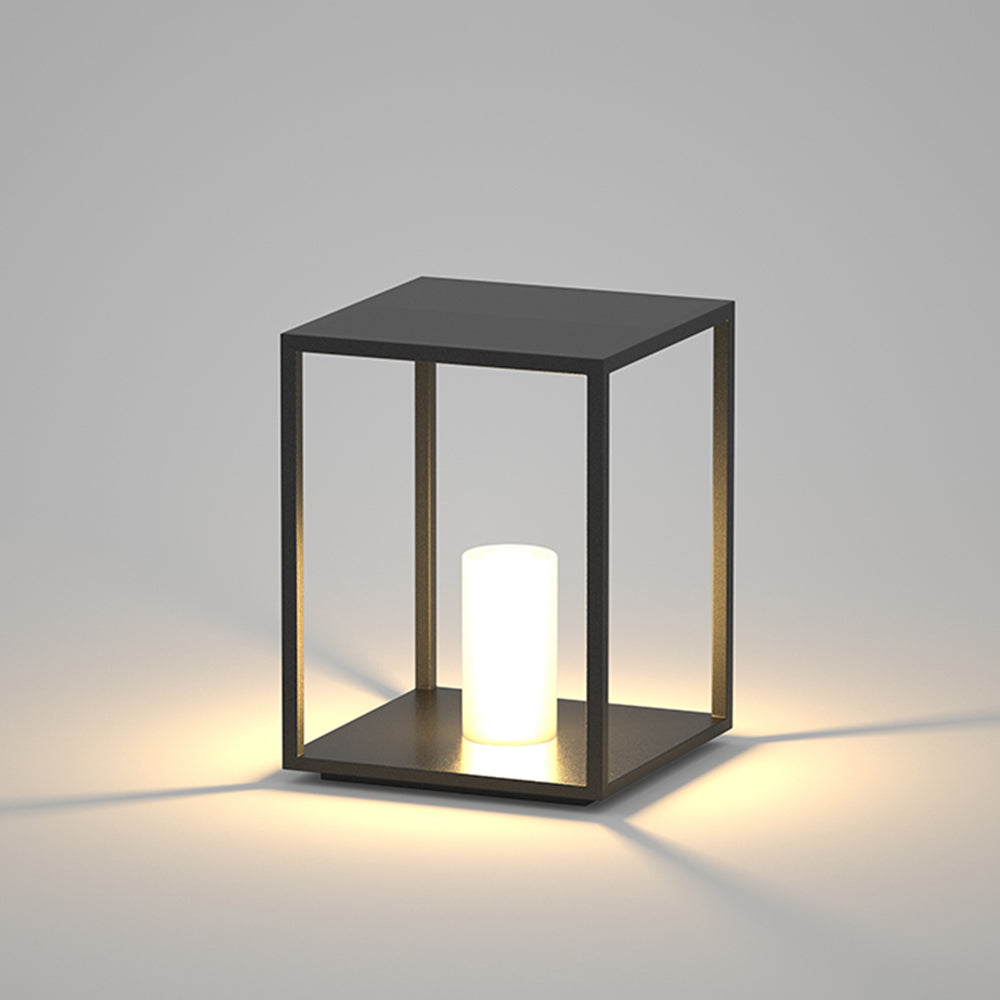 Ray Lámpara Exterior Minimalista Rectangular Metal Jardín