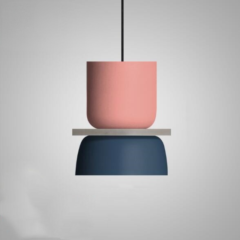 Valentina Moderna Domo LED Metal Lámpara Colgante Multicolor