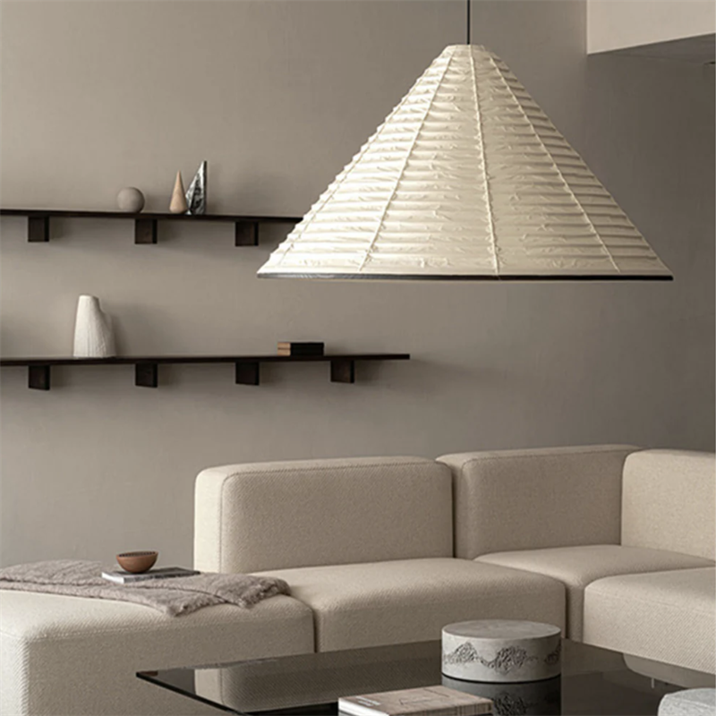 Avi Moderna Cónico Metal/Papel Lámpara Colgante Dormitorio
