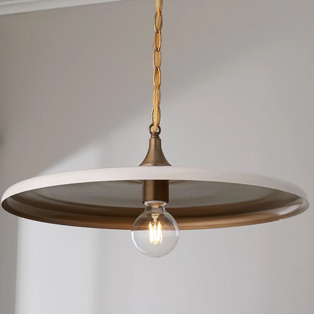 Silva Industrial Retro Metal LED Lámpara Colgante Blanco/Negro/Oro Salón