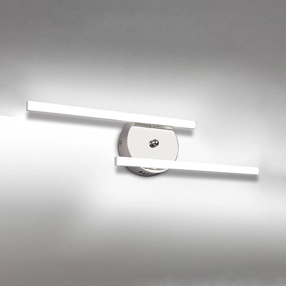 Arisha Moderno Minimalista Lineal Gel de Sílice/Metal Aplique de Pared Negro/Plata
