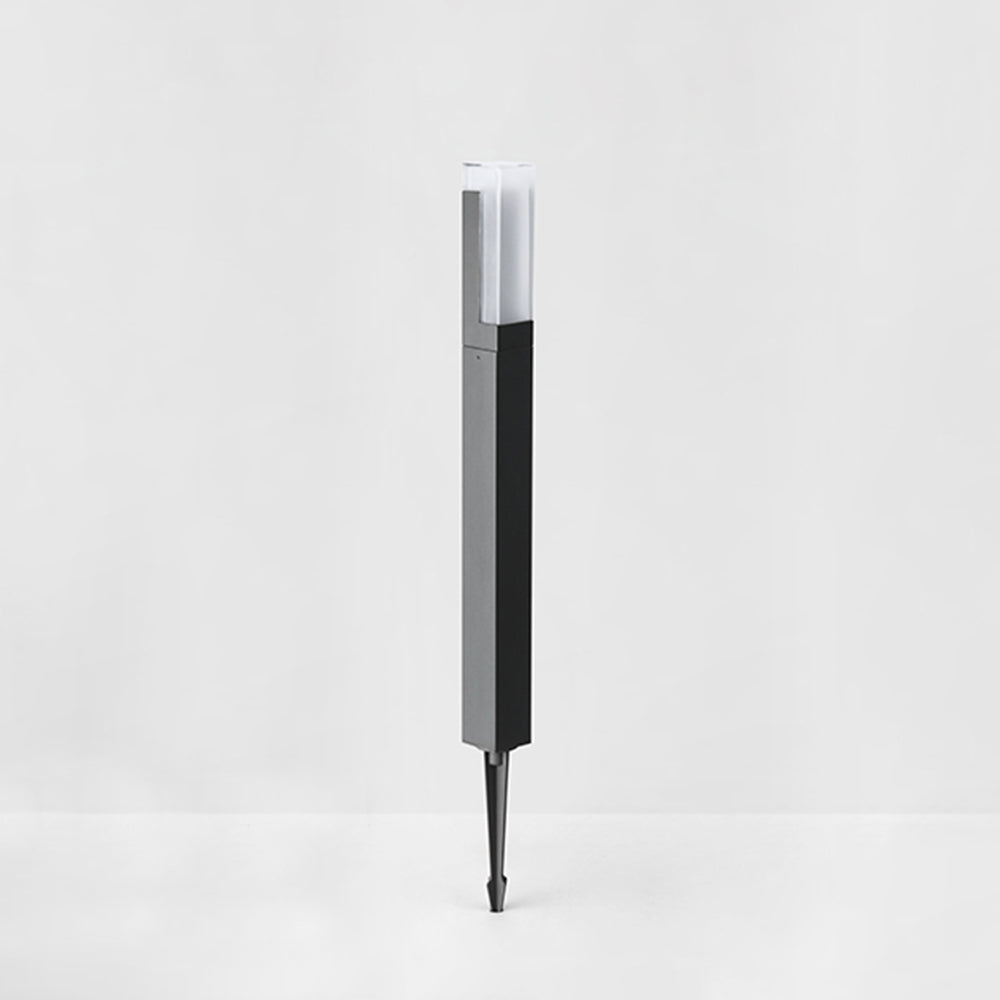 Ray Moderna Lámpara de Pie Exterior Solar Metal Patio