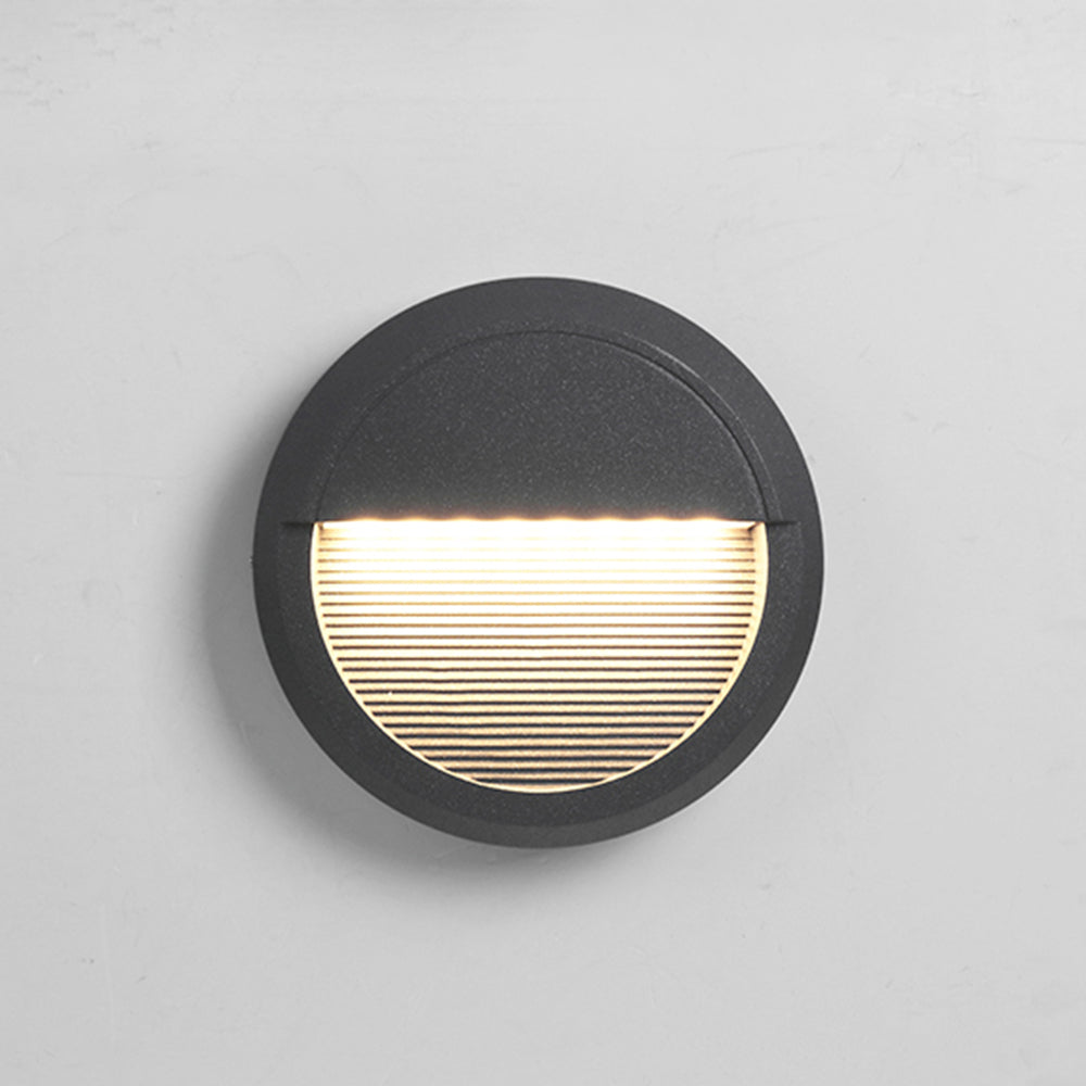Ray Moderno Redondo Cuadrado Metal Aplique Exterior