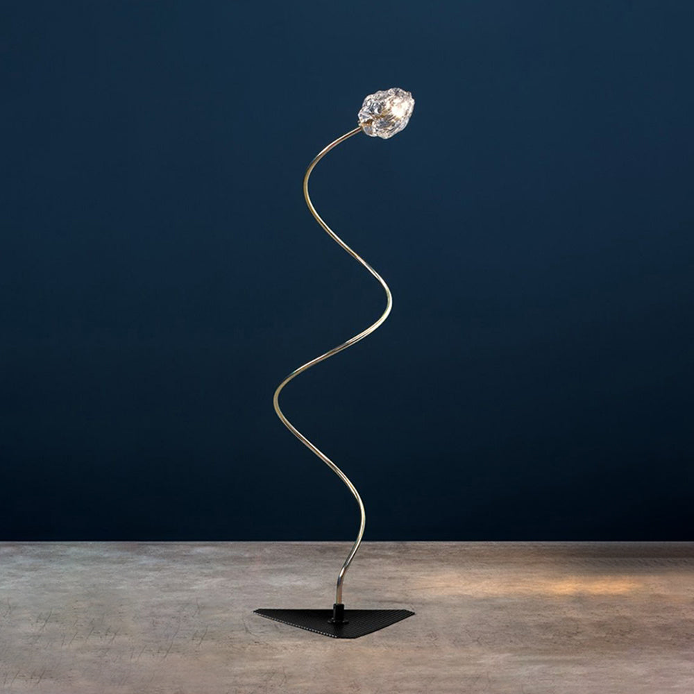 Ray Decorativa Elegante Vidrio Lámpara De Pie Patio