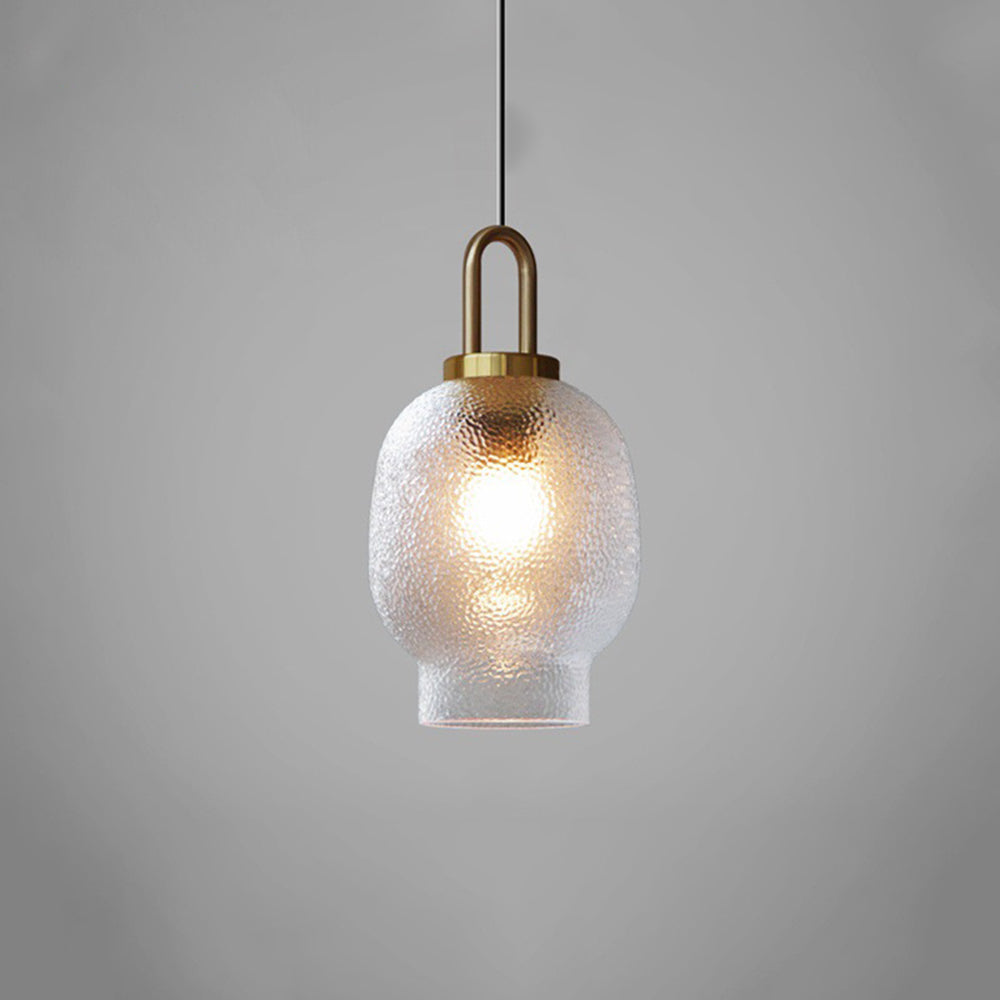 Valentina Minimalista Elíptica Metal/Vidrio Lámpara Colgante