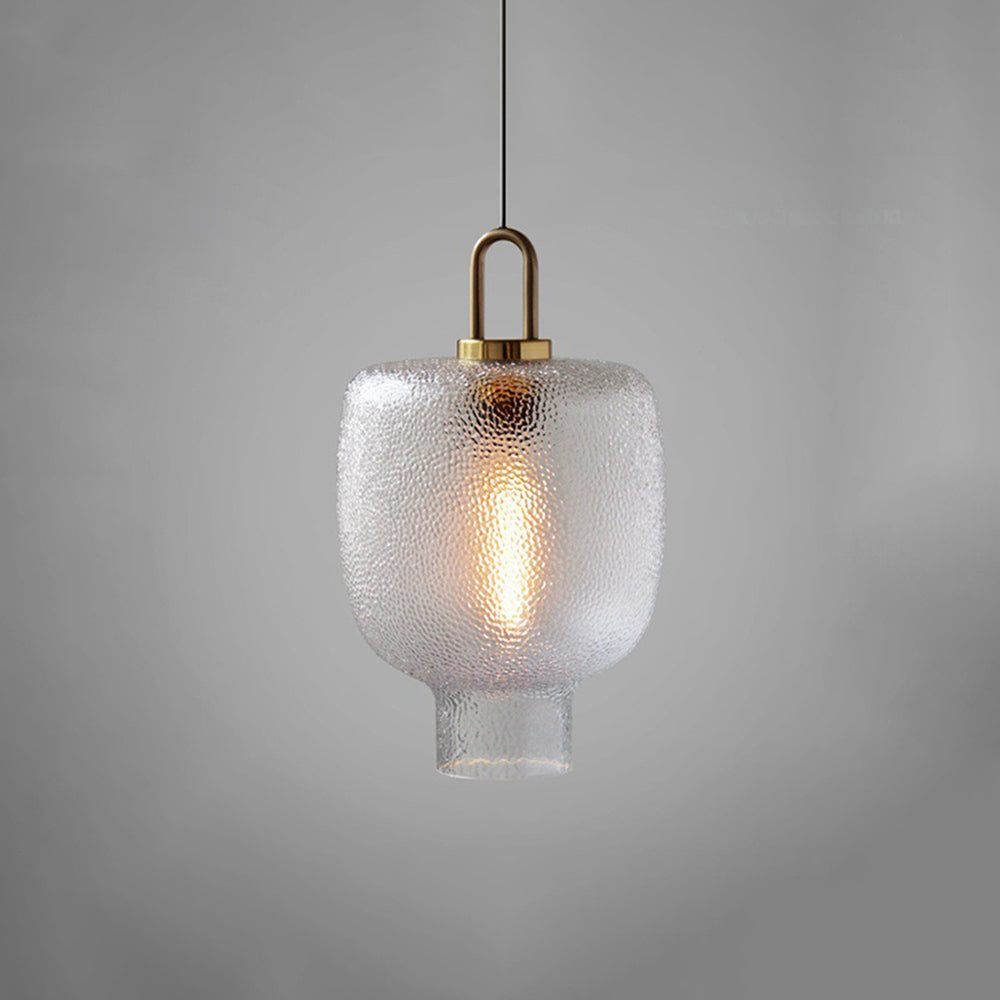 Valentina Minimalista Elíptica Metal/Vidrio Lámpara Colgante