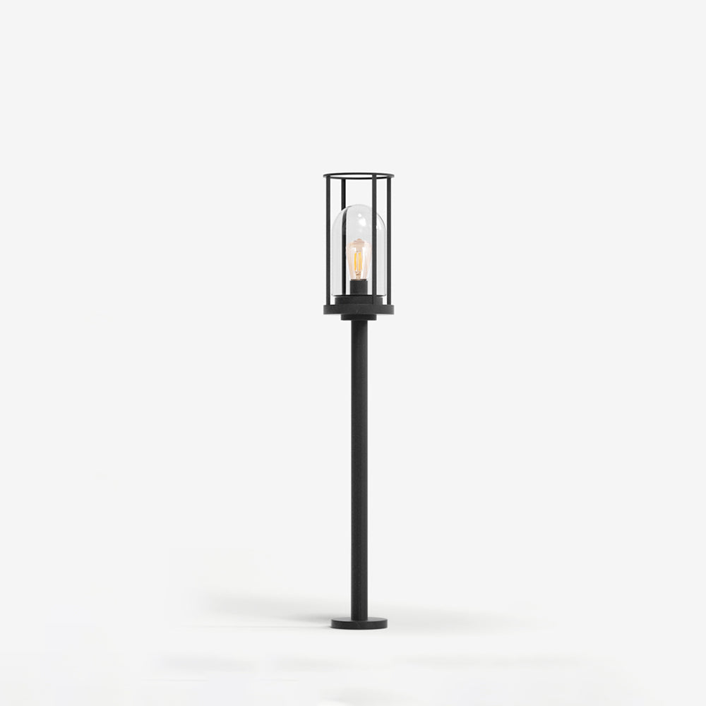 Ray Lámpara De Pie Exterior Moderno Cilíndrico Metal Patio