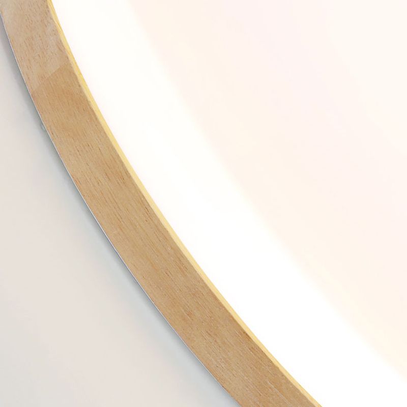 Muto Moderna Redonda Lámpara de Techo Madera
